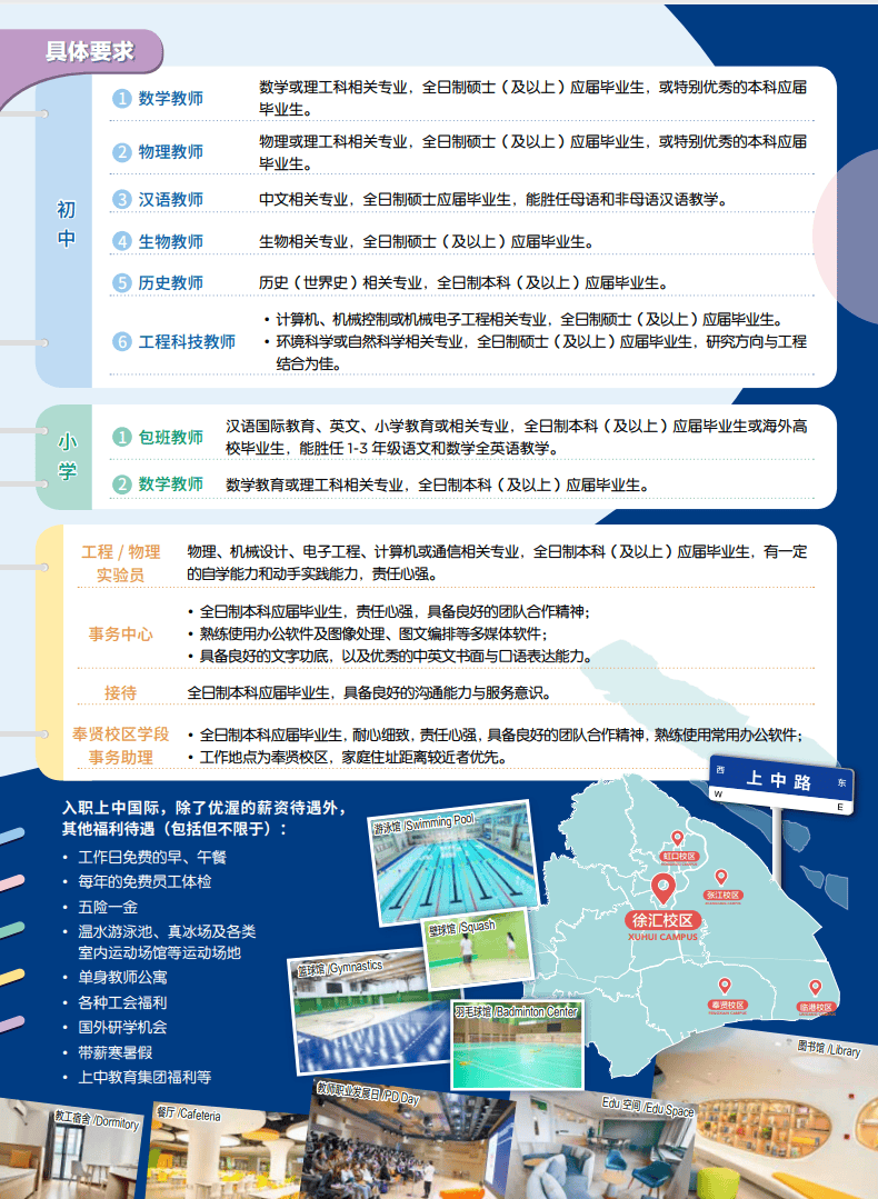 招聘 | 上海市上海中学国际部2026年招聘公告