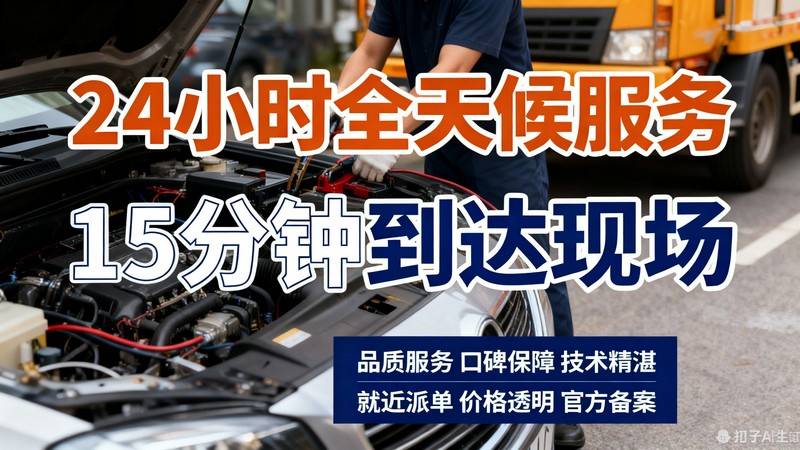 铜陵狮子山车辆没电启动_拖车救援_24小时道路救援电话